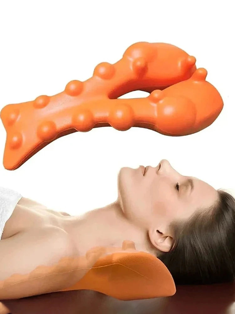 Cervical Traction Device Neck Stretcher Massager for Neck Shoulder Stretcher Trigger Point Massager Tool Neck Support Device