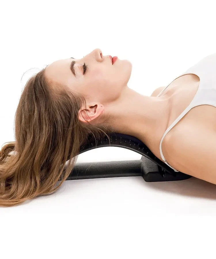 Back Stretcher Multi-Level Adjustable Massager Waist Neck Fitness Lumbar Cervical Spine Cervical Spine Support Massager