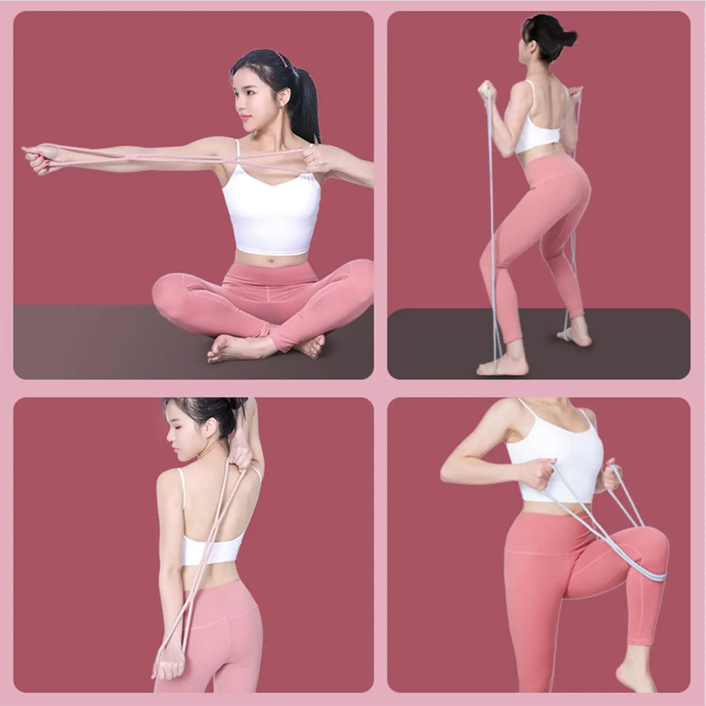 Resistance Bands 8-Shaped Stretcher For Fitness Back Shaping elastic Band  Open Shoulder Stretching Band for Shoulder Exercise