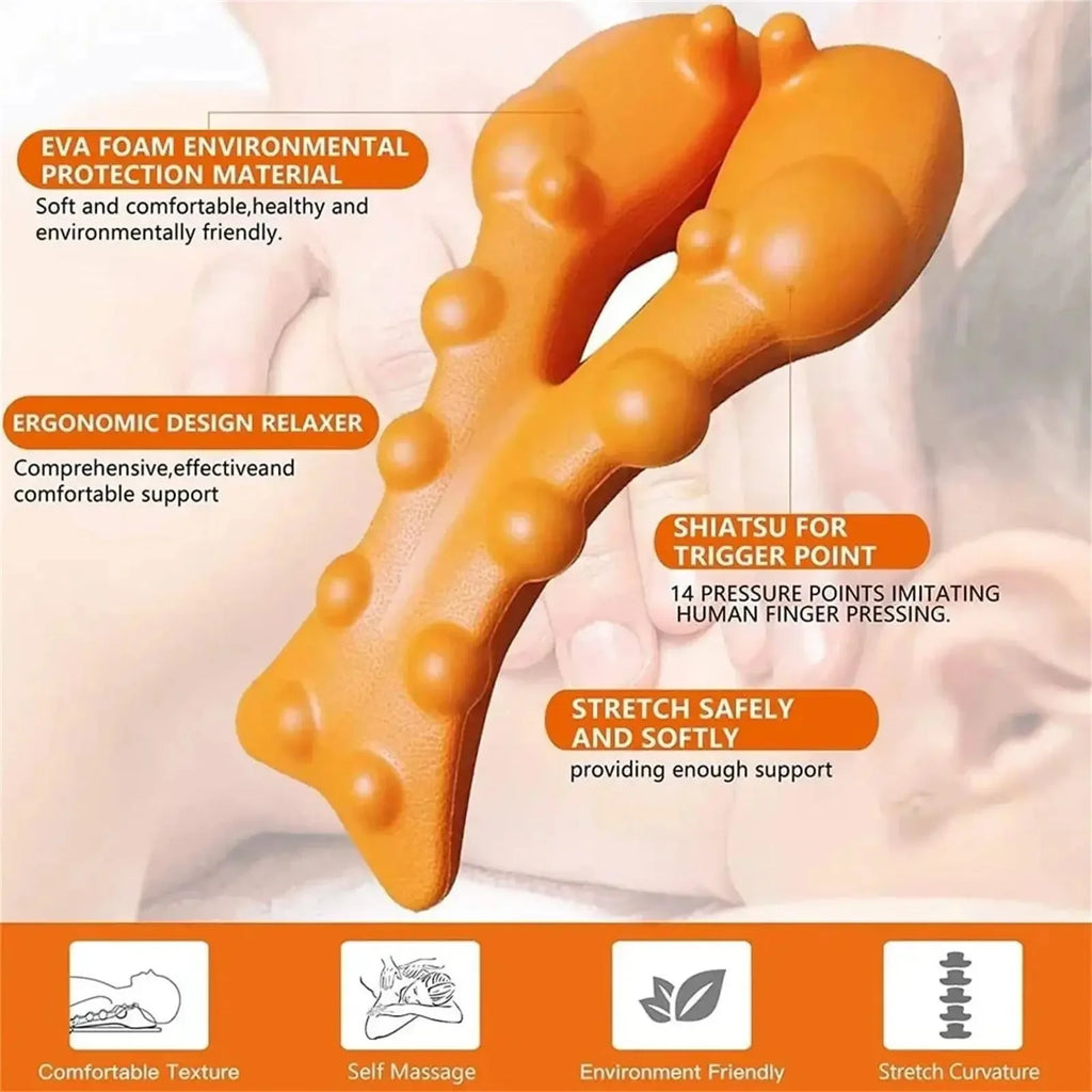 Cervical Traction Device Neck Stretcher Massager for Neck Shoulder Stretcher Trigger Point Massager Tool Neck Support Device