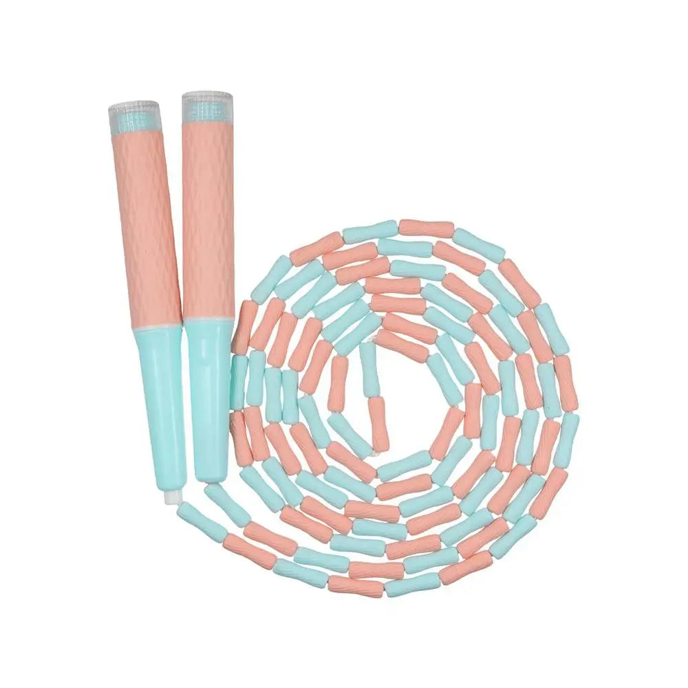 Adjustable Soft Beaded Skipping Rope Strong Flexibility Lighten Jumping Training Rope Durable Anti-Skid