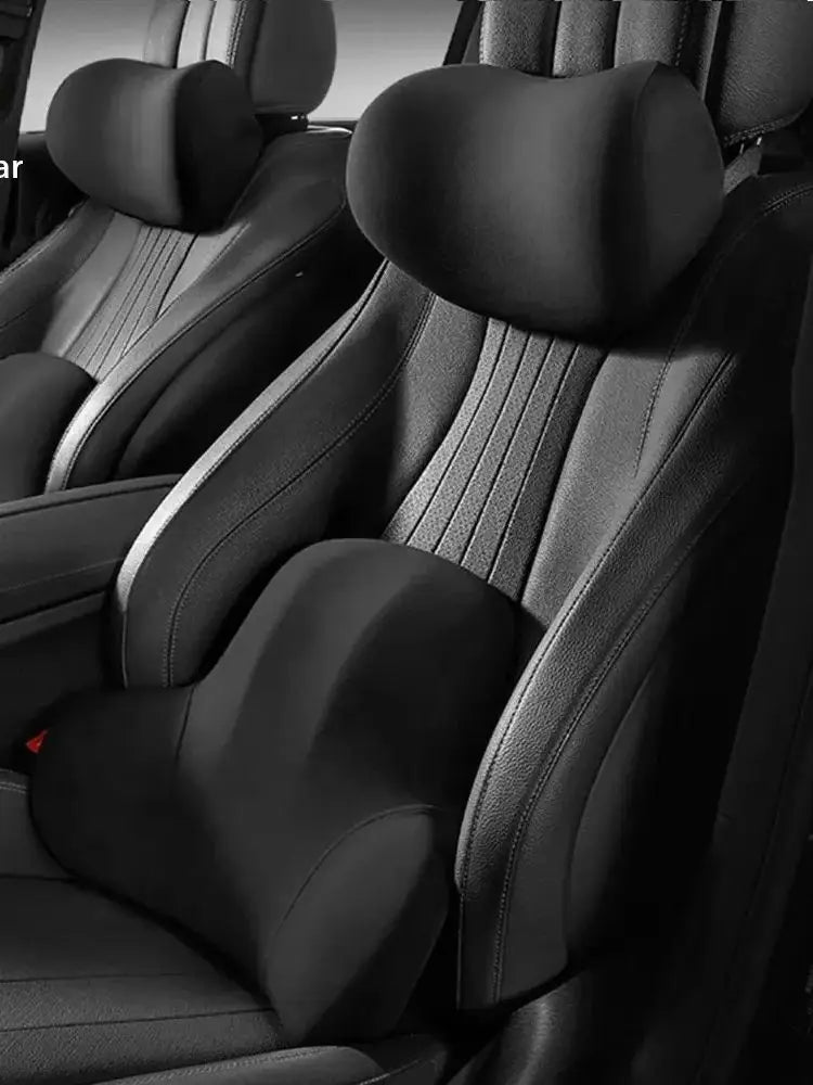 Car Memory Foam Neck Pillow Protection Lumbar Backrest Cushion Lumbar Cushion Car Headrest Cushion