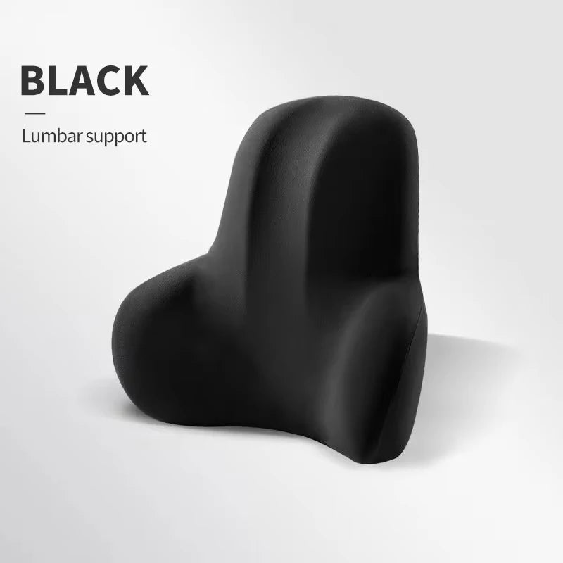 Car Memory Foam Neck Pillow Protection Lumbar Backrest Cushion Lumbar Cushion Car Headrest Cushion
