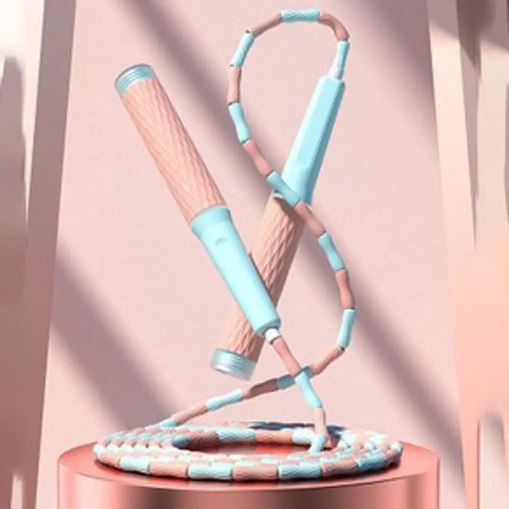Adjustable Soft Beaded Skipping Rope Strong Flexibility Lighten Jumping Training Rope Durable Anti-Skid