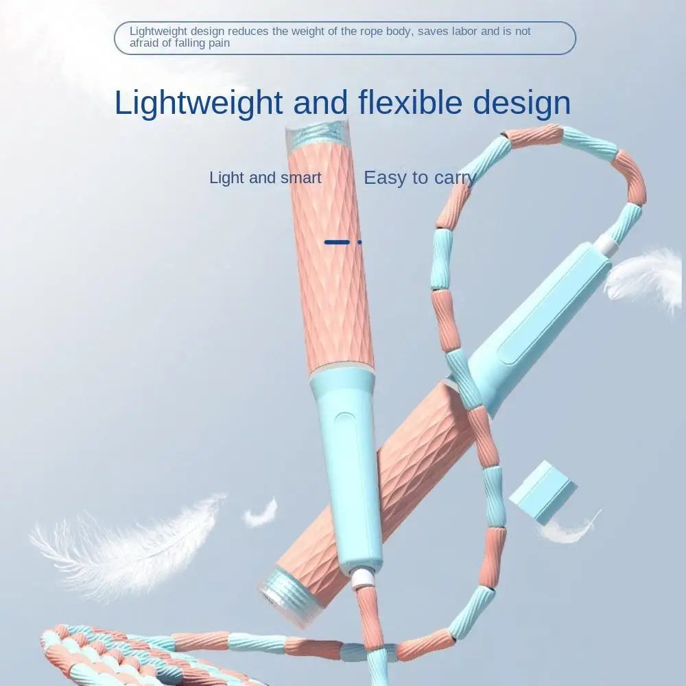 Adjustable Soft Beaded Skipping Rope Strong Flexibility Lighten Jumping Training Rope Durable Anti-Skid